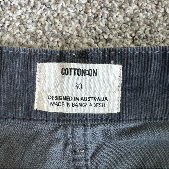 Cotton:On Gray Corduroy Wide Leg Jeans, Size 30 - Picture 4 of 10